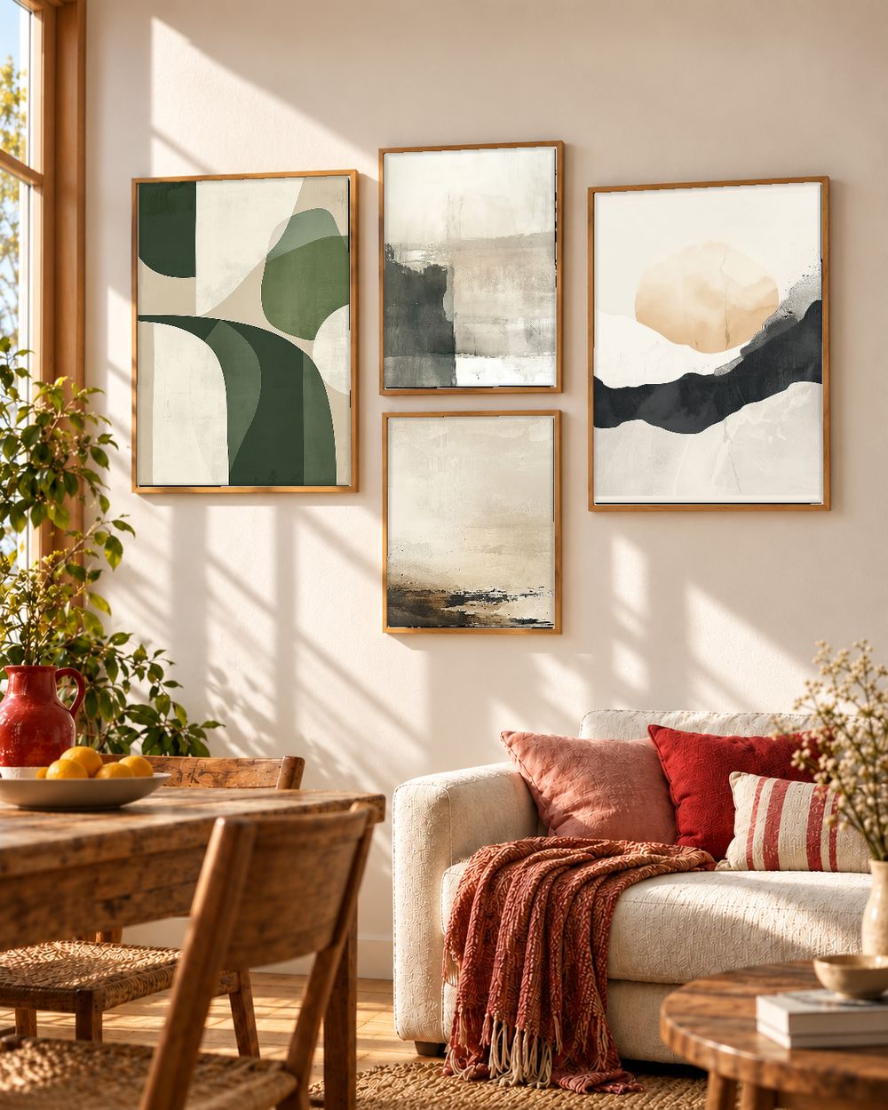 Set de cuadros decorativos que combinan