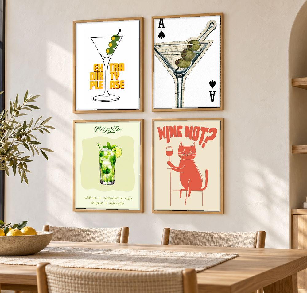 Set de cuadros decorativos que combinan