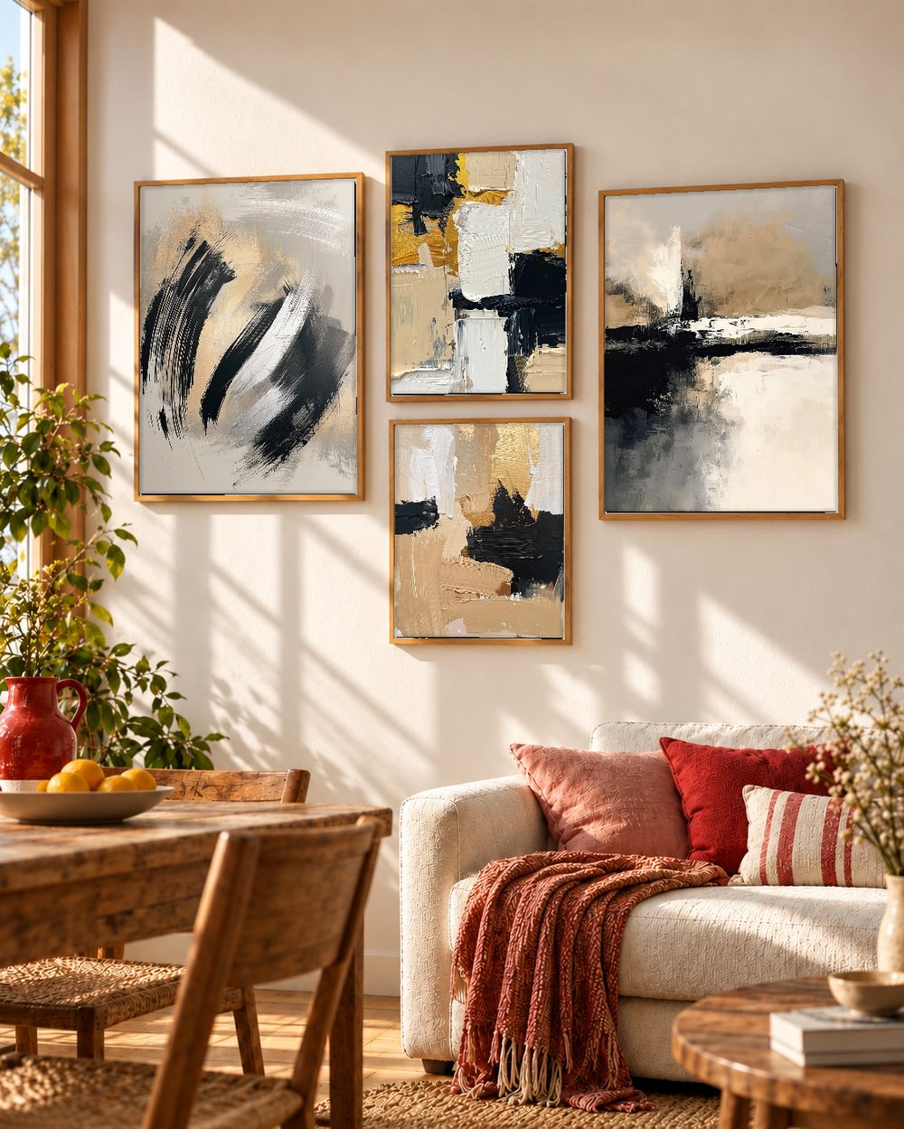 Set de cuadros decorativos que combinan