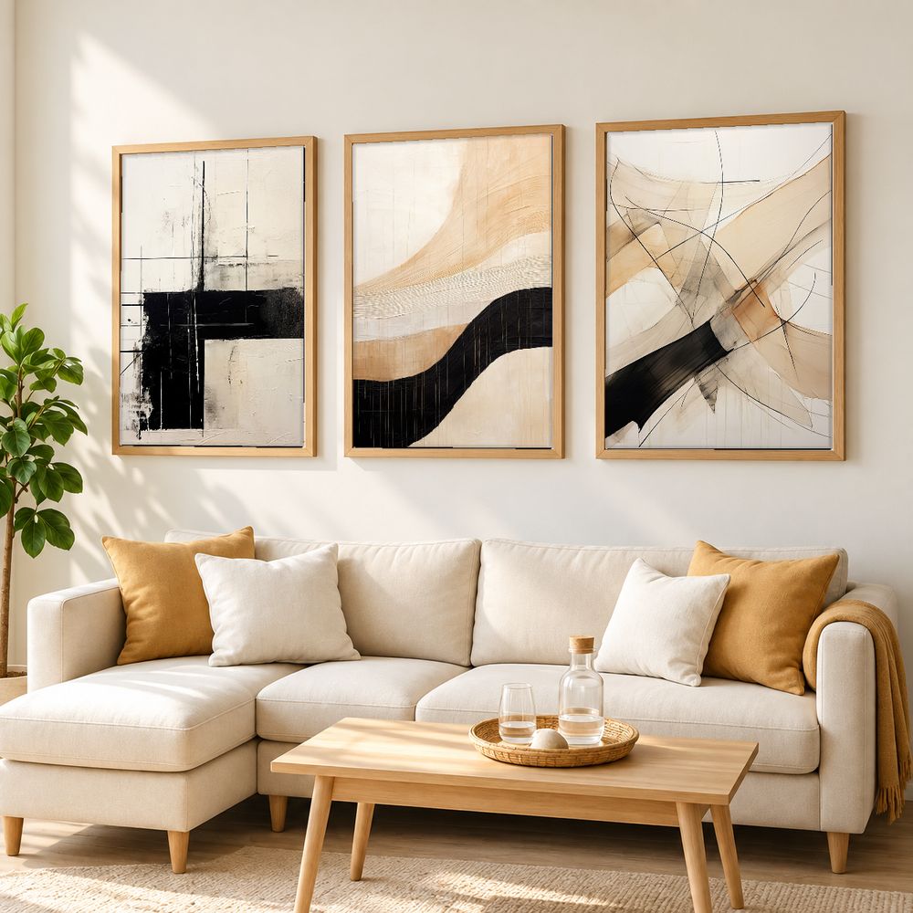 Set de cuadros decorativos que combinan