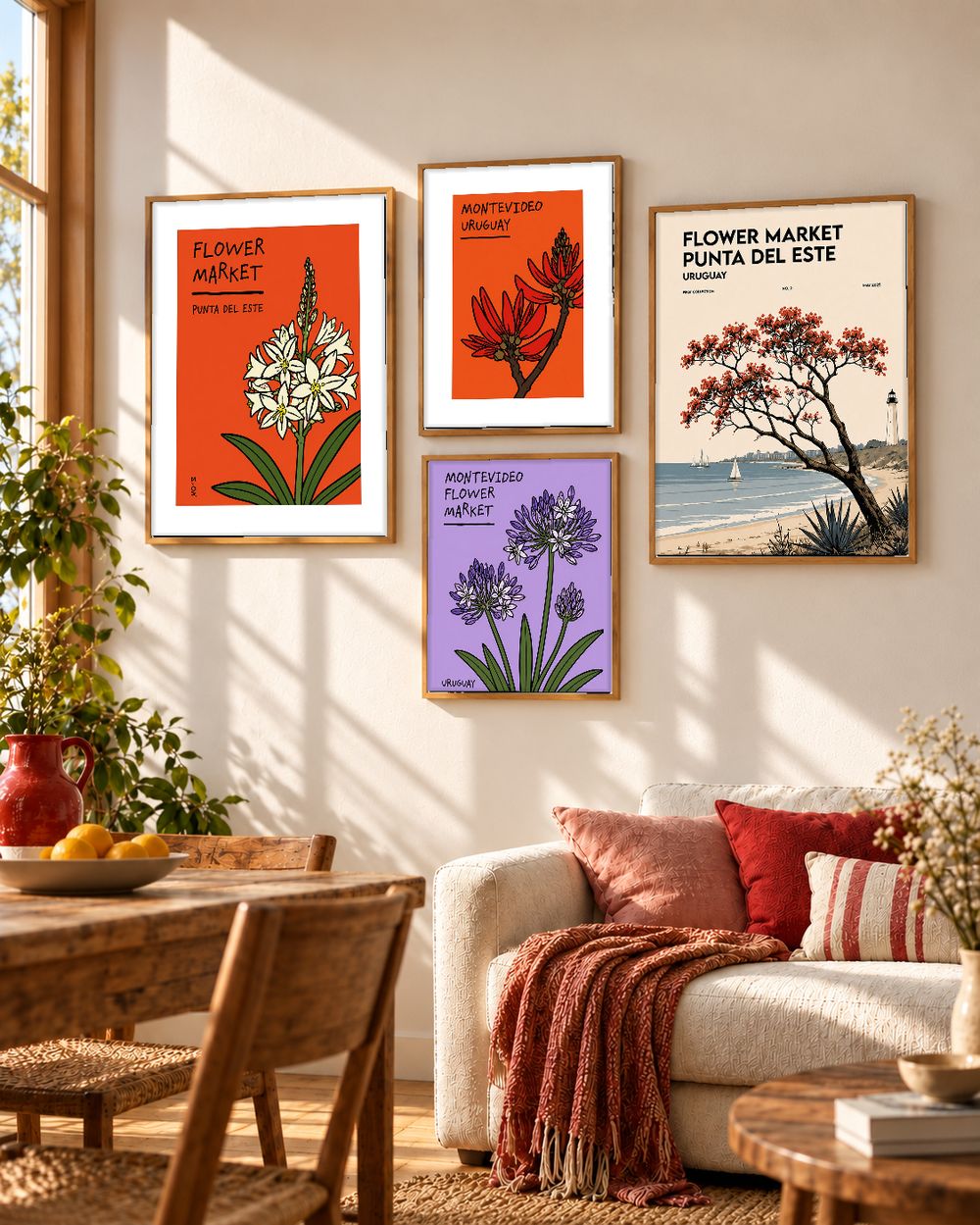 Set de cuadros decorativos que combinan