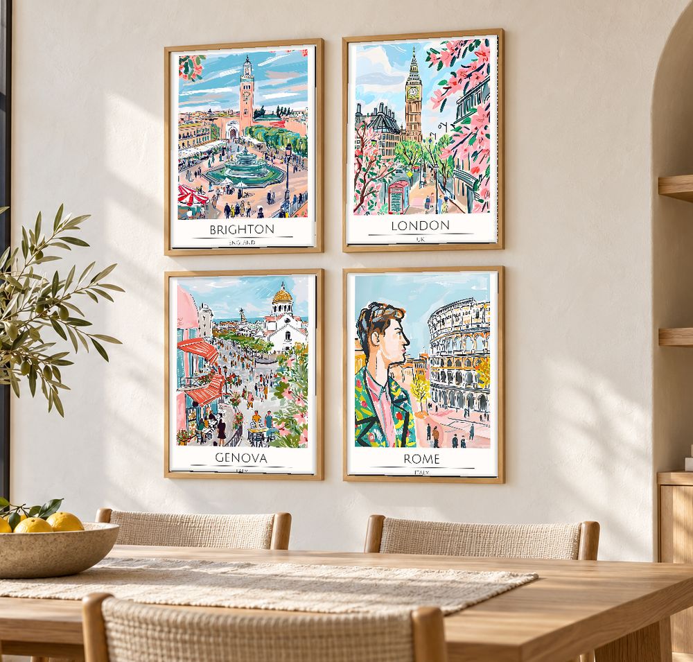 Set de cuadros decorativos que combinan