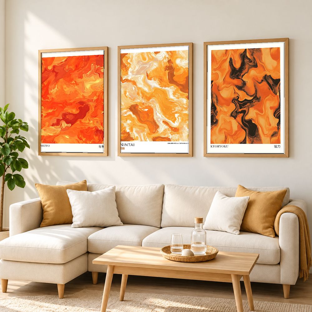 Set de cuadros decorativos que combinan