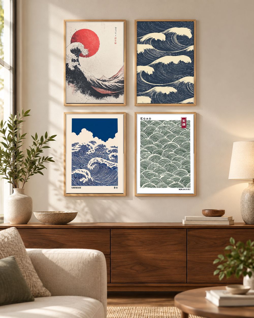 Set de cuadros decorativos que combinan
