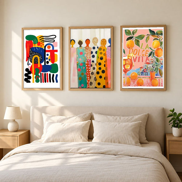 Set de cuadros decorativos que combinan