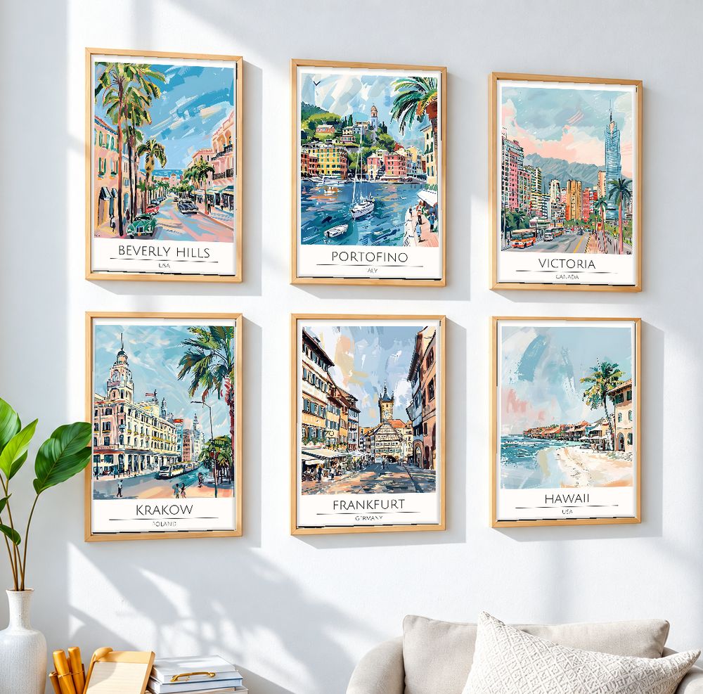 Set de cuadros decorativos que combinan