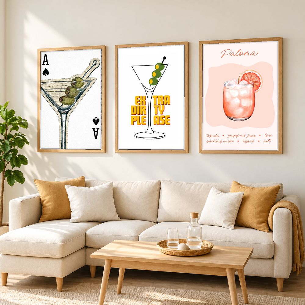 Set de cuadros decorativos que combinan