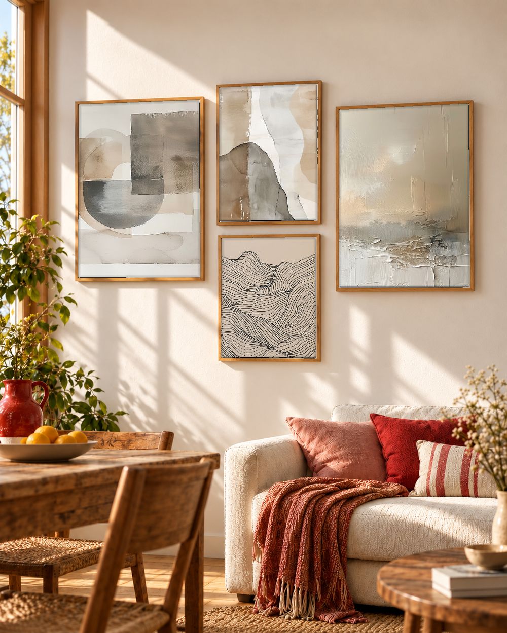 Set de cuadros decorativos que combinan