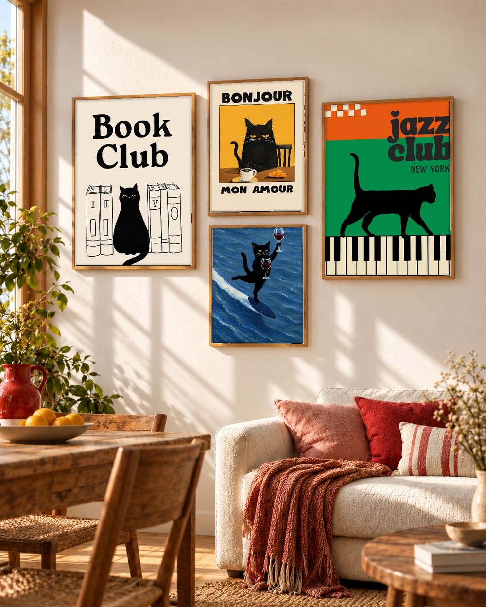 Set de cuadros decorativos que combinan