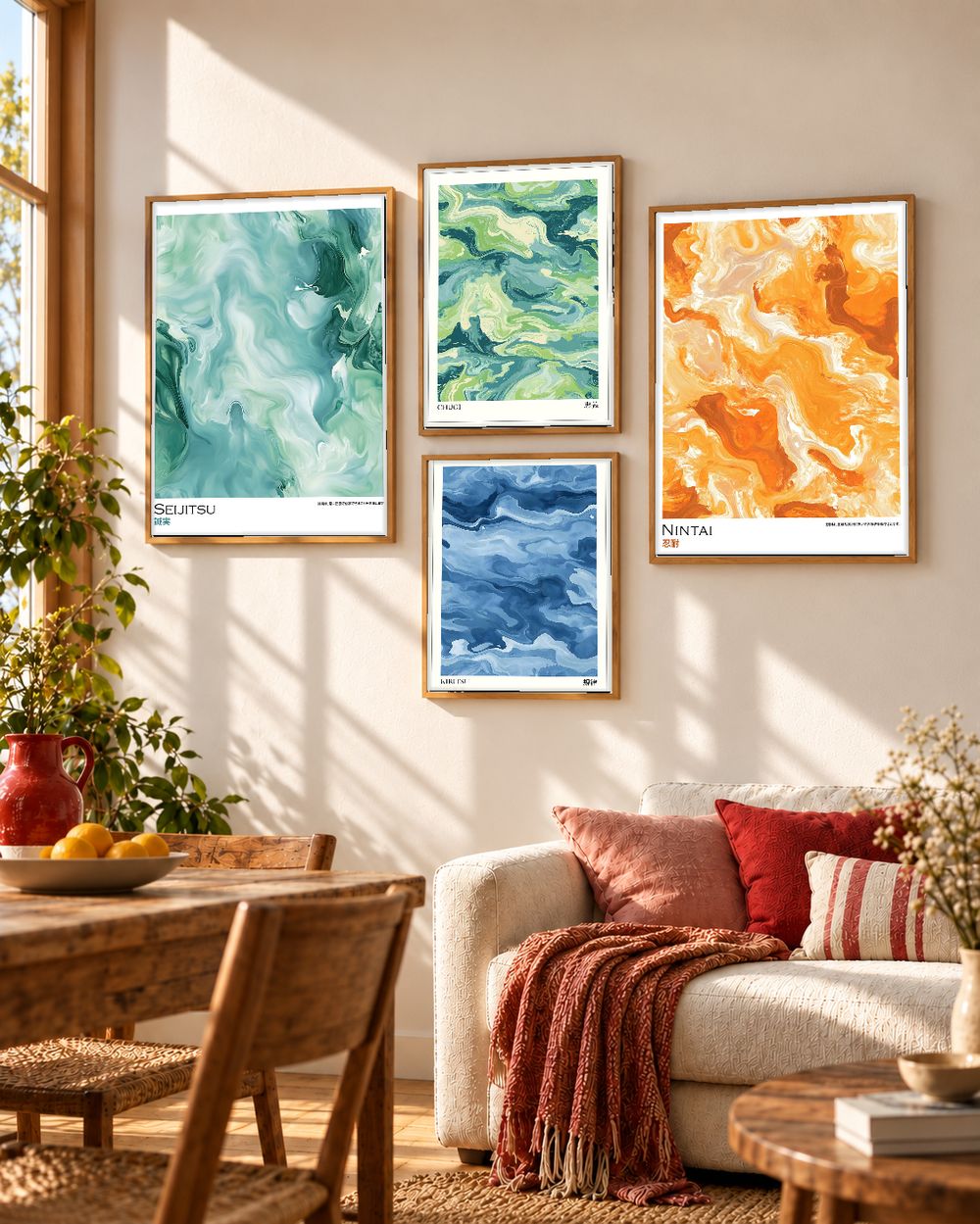 Set de cuadros decorativos que combinan