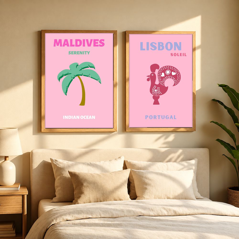 Set de cuadros decorativos que combinan