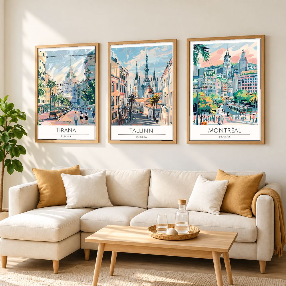 Set de cuadros decorativos que combinan