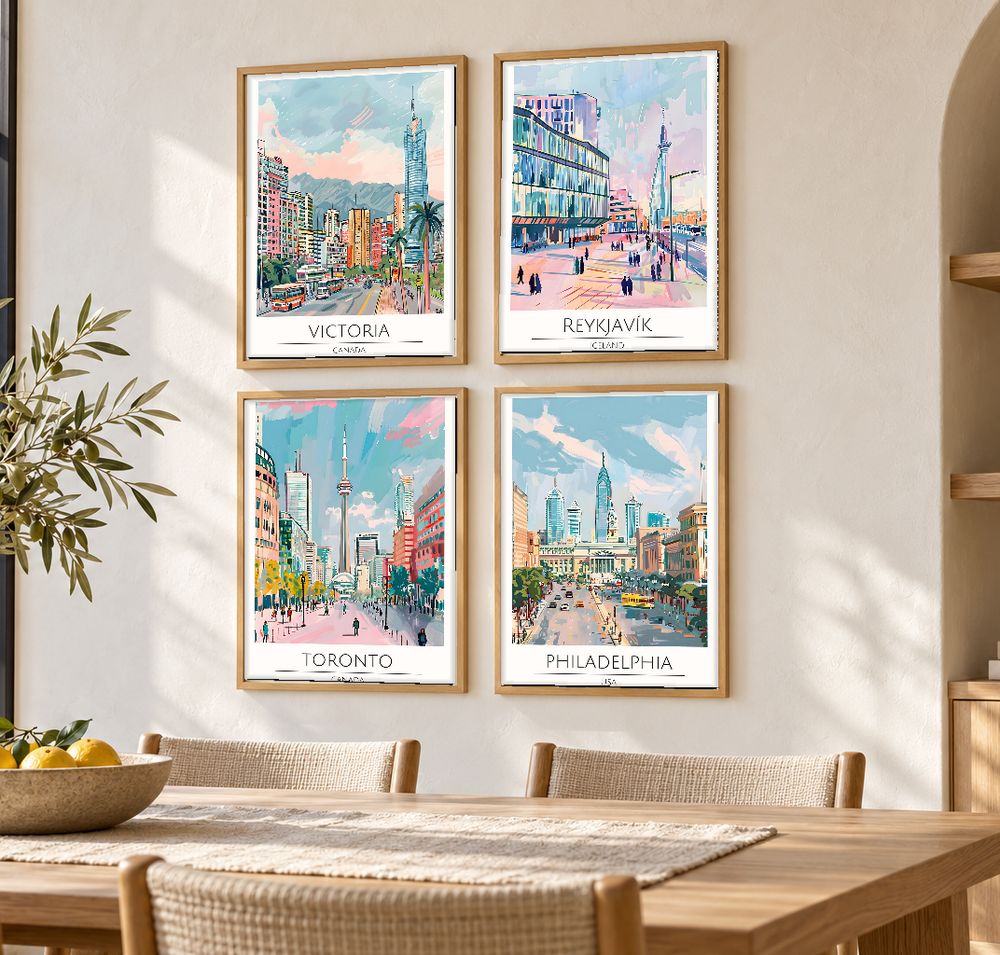 Set de cuadros decorativos que combinan