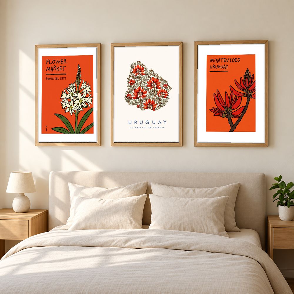 Set de cuadros decorativos que combinan
