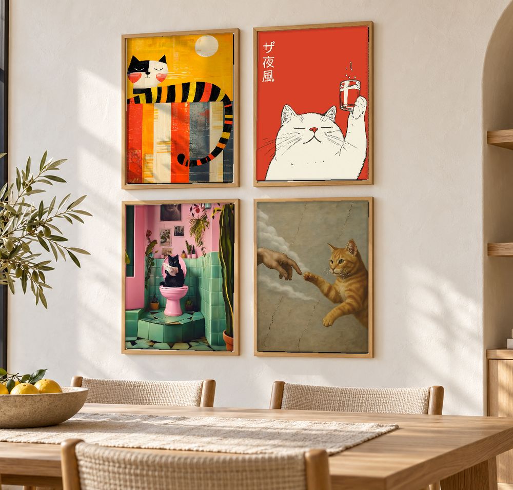 Set de cuadros decorativos que combinan
