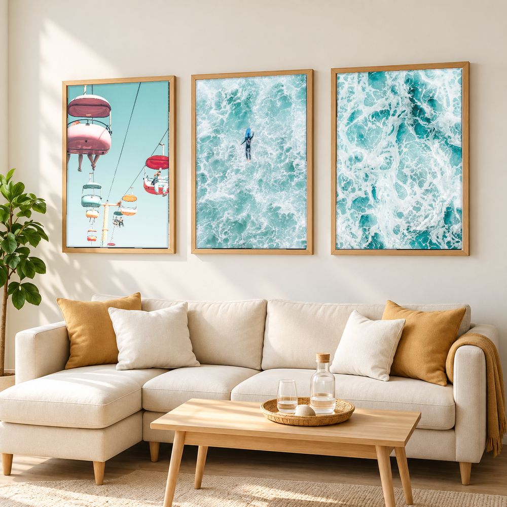 Set de cuadros decorativos que combinan