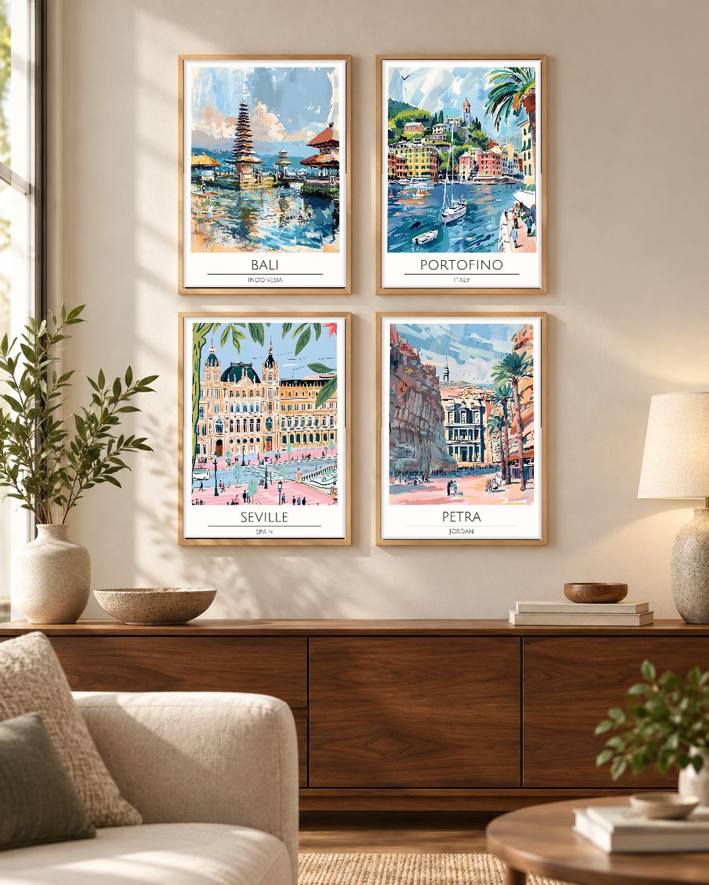 Set de cuadros decorativos que combinan