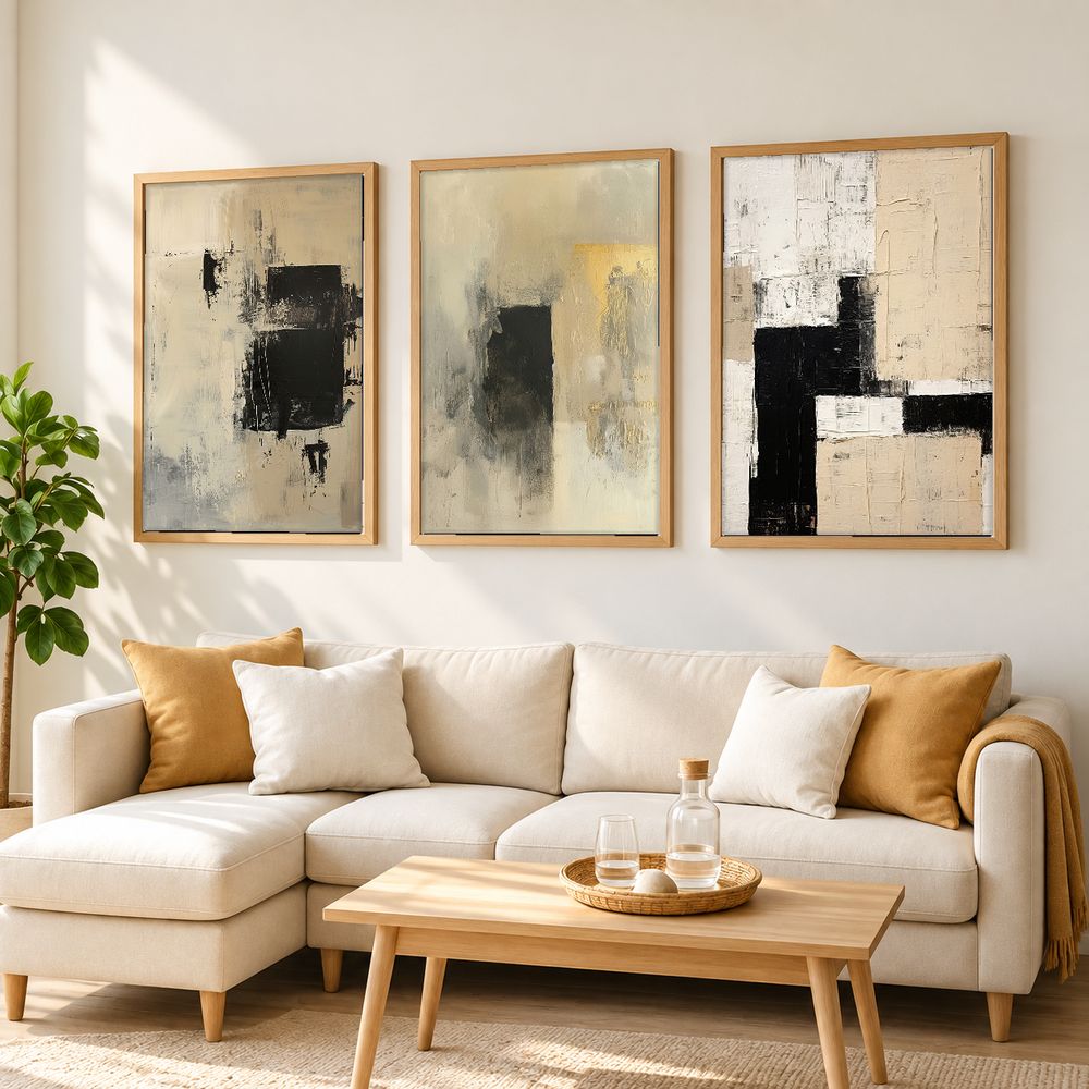 Set de cuadros decorativos que combinan