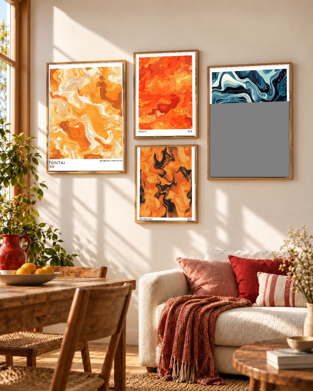Set de cuadros decorativos que combinan
