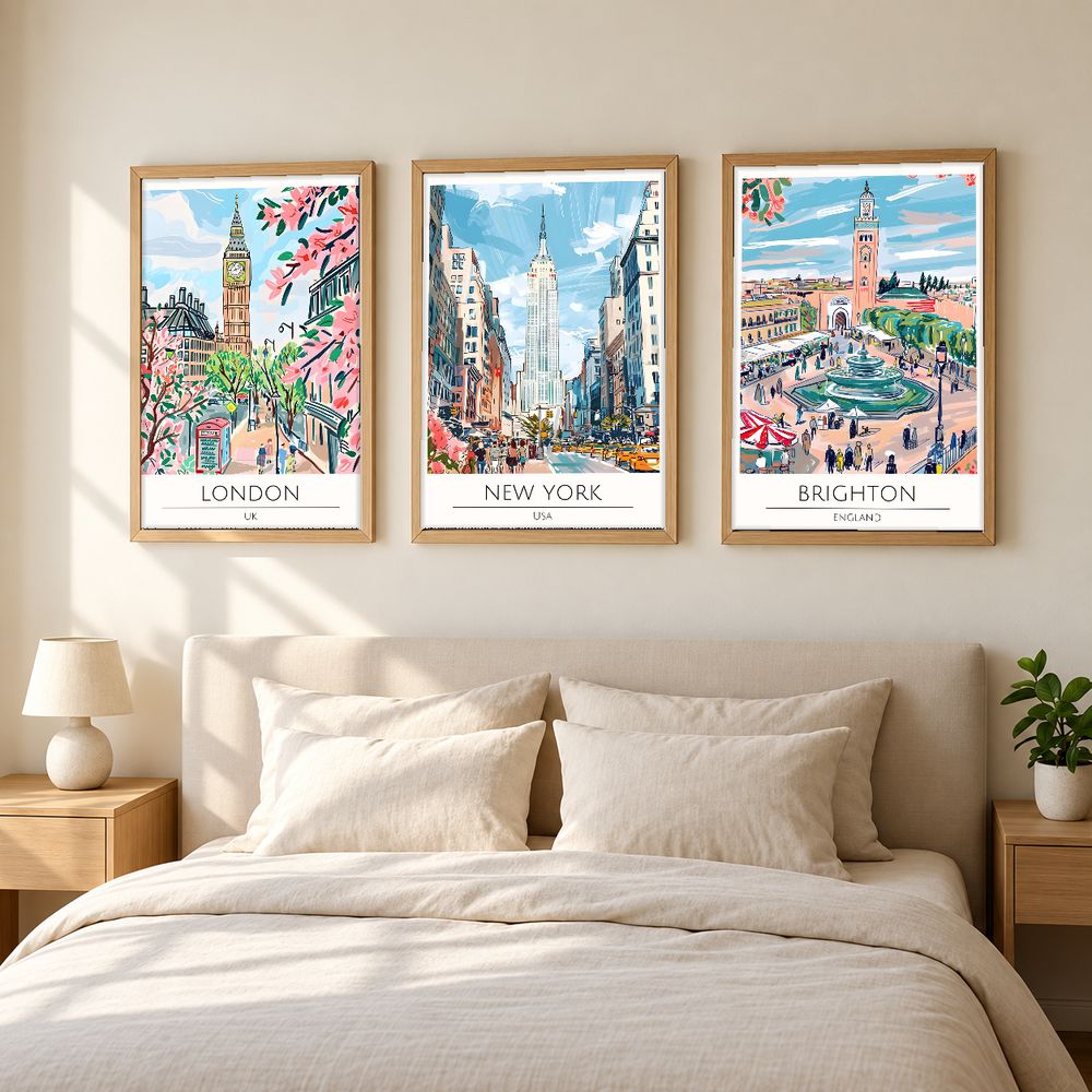 Set de cuadros decorativos que combinan