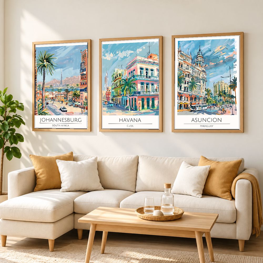 Set de cuadros decorativos que combinan
