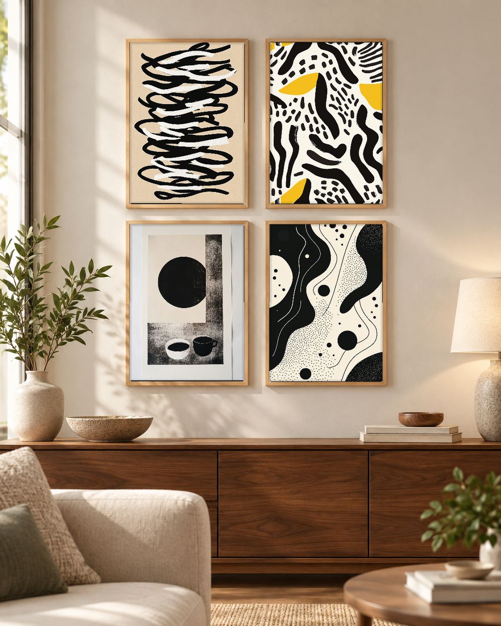 Set de cuadros decorativos que combinan