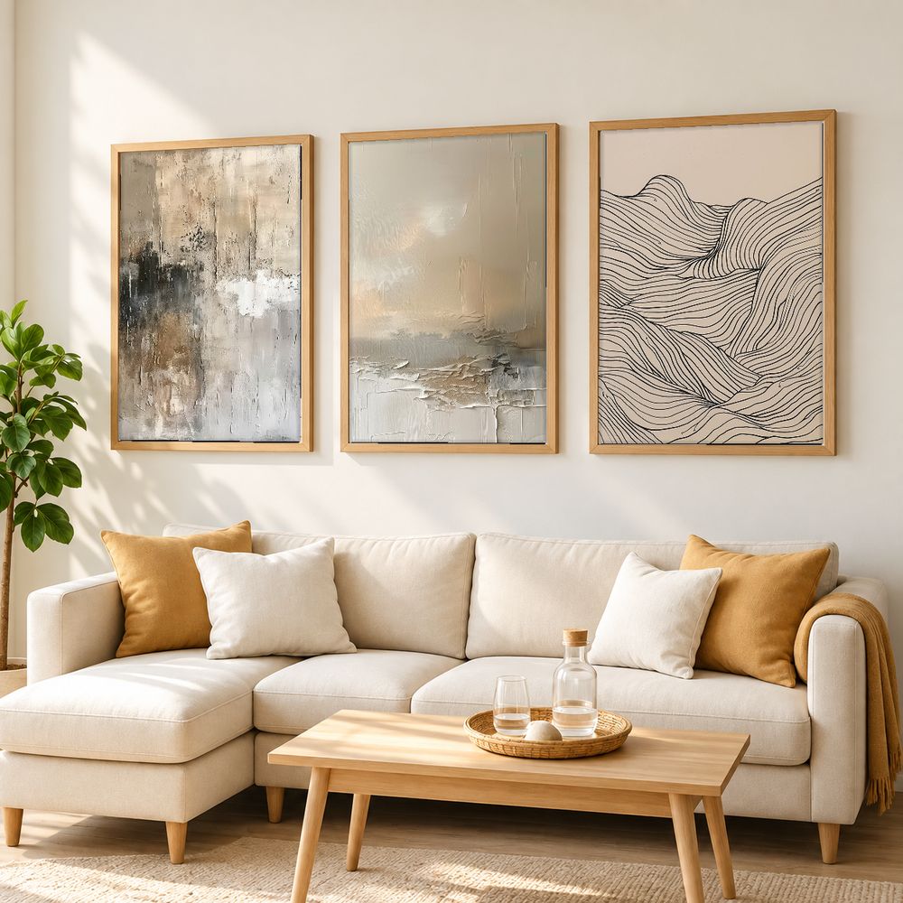 Set de cuadros decorativos que combinan