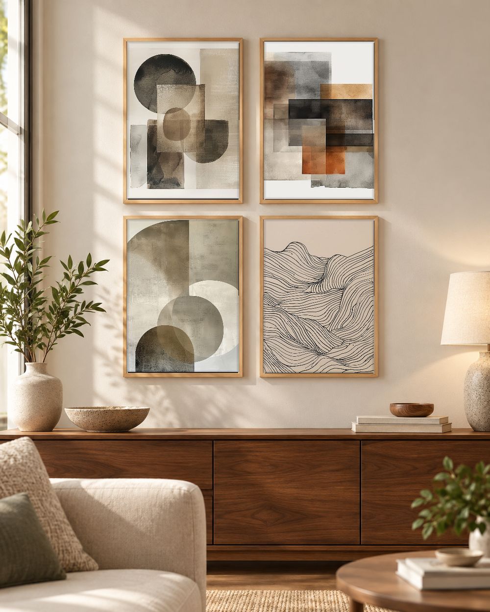 Set de cuadros decorativos que combinan