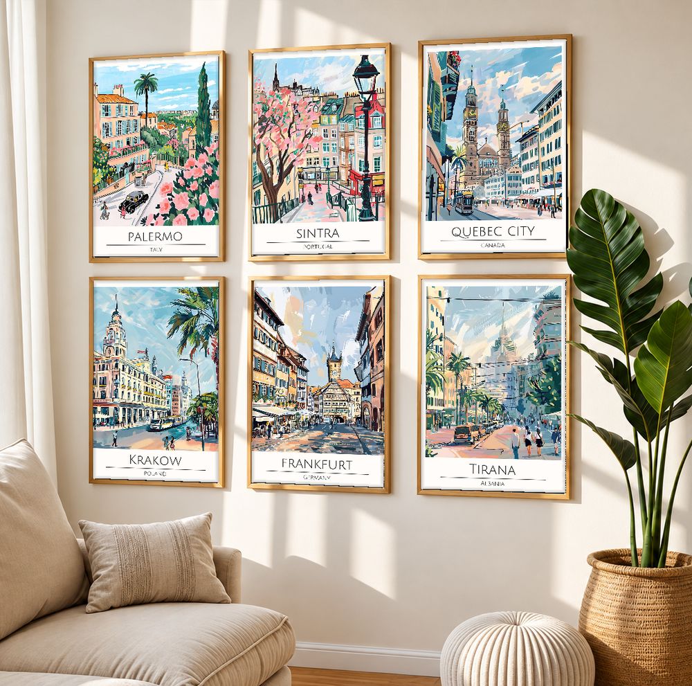 Set de cuadros decorativos que combinan