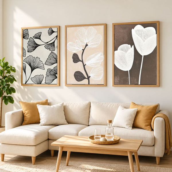 Set de cuadros decorativos que combinan