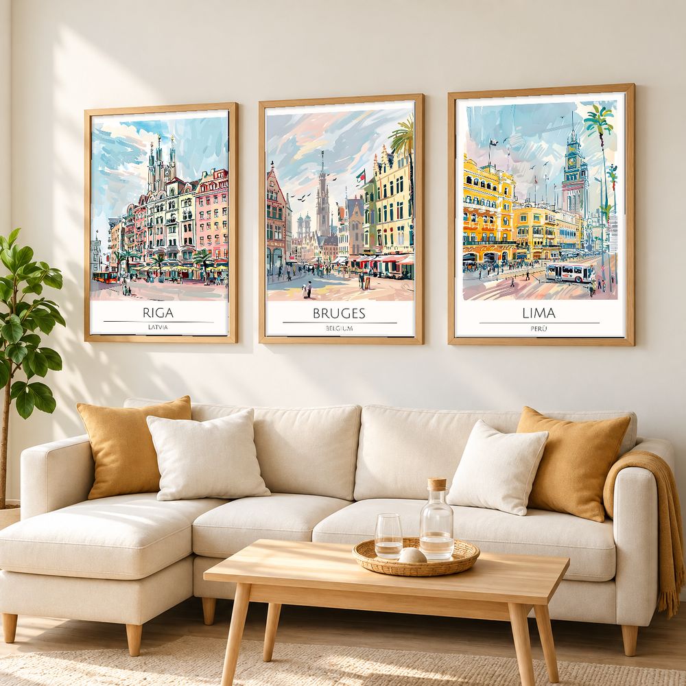 Set de cuadros decorativos que combinan