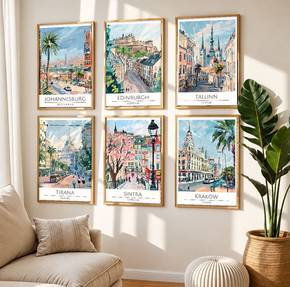 Set de cuadros decorativos que combinan