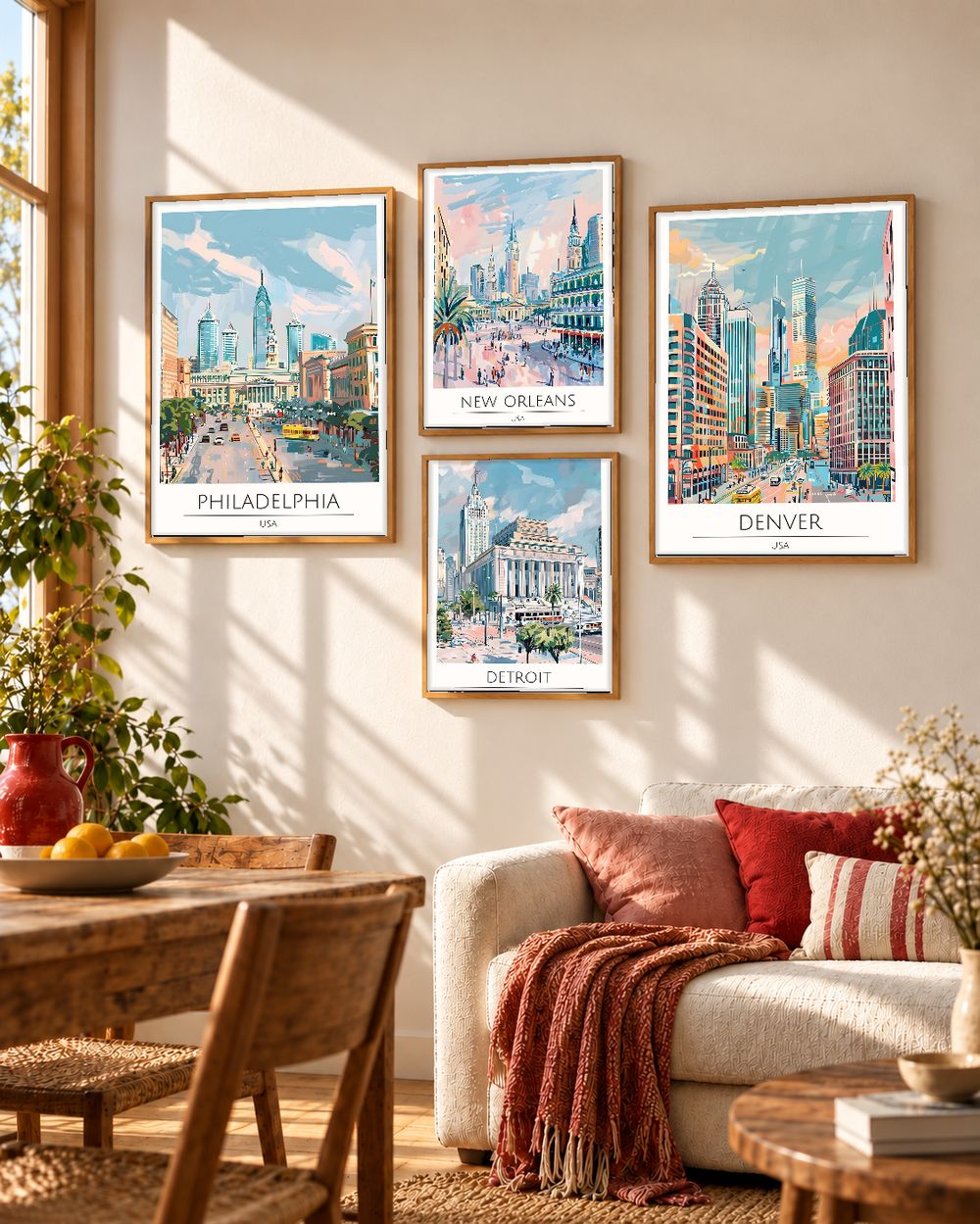 Set de cuadros decorativos que combinan