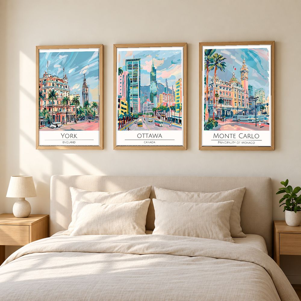 Set de cuadros decorativos que combinan