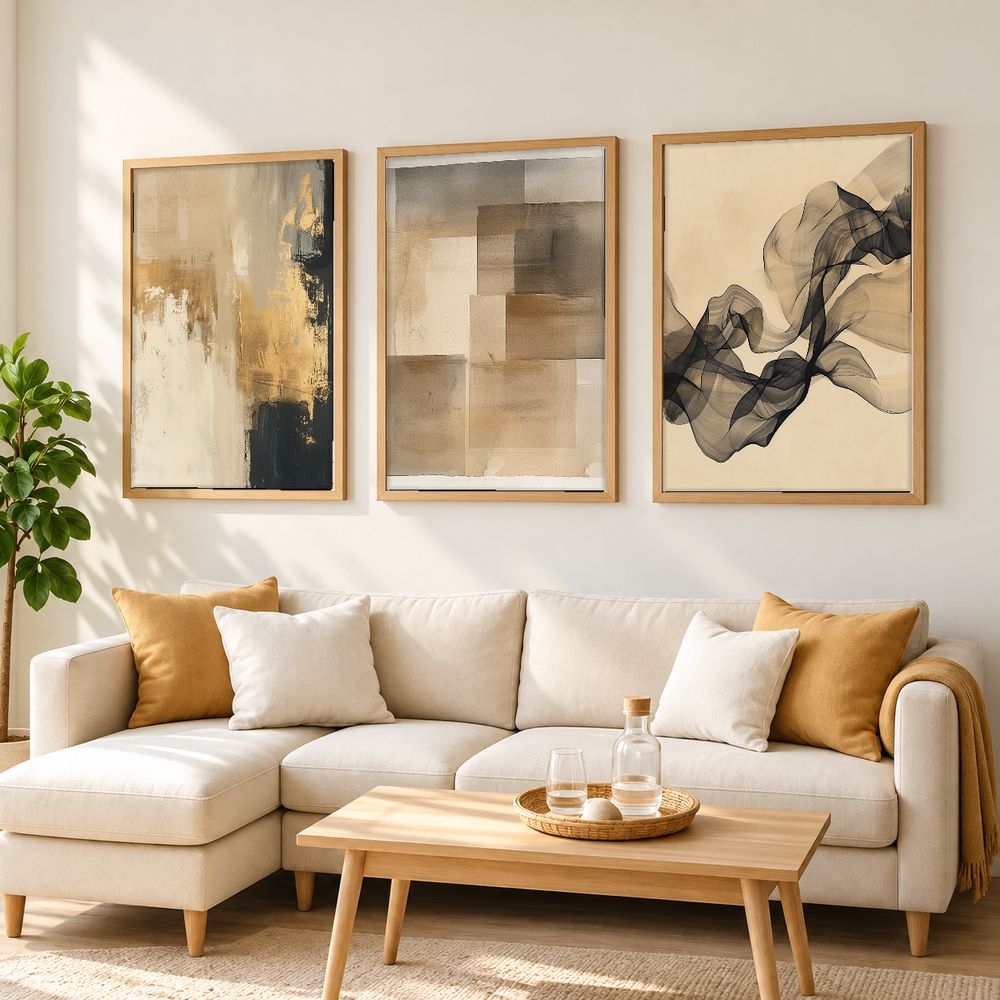 Set de cuadros decorativos que combinan