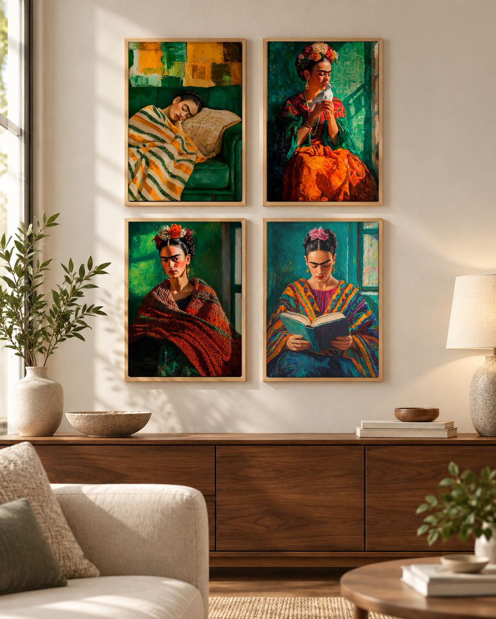 Set de cuadros decorativos que combinan