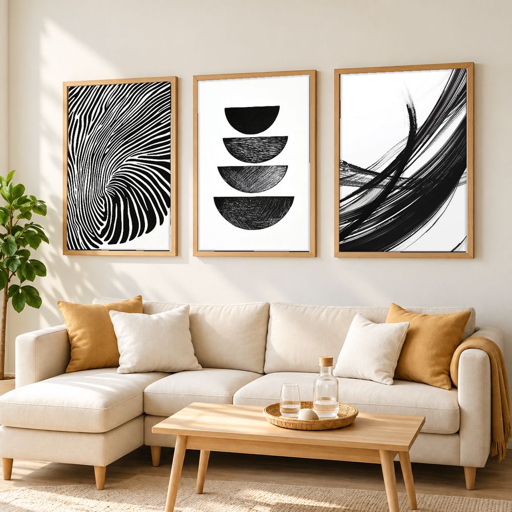 Set de cuadros decorativos que combinan