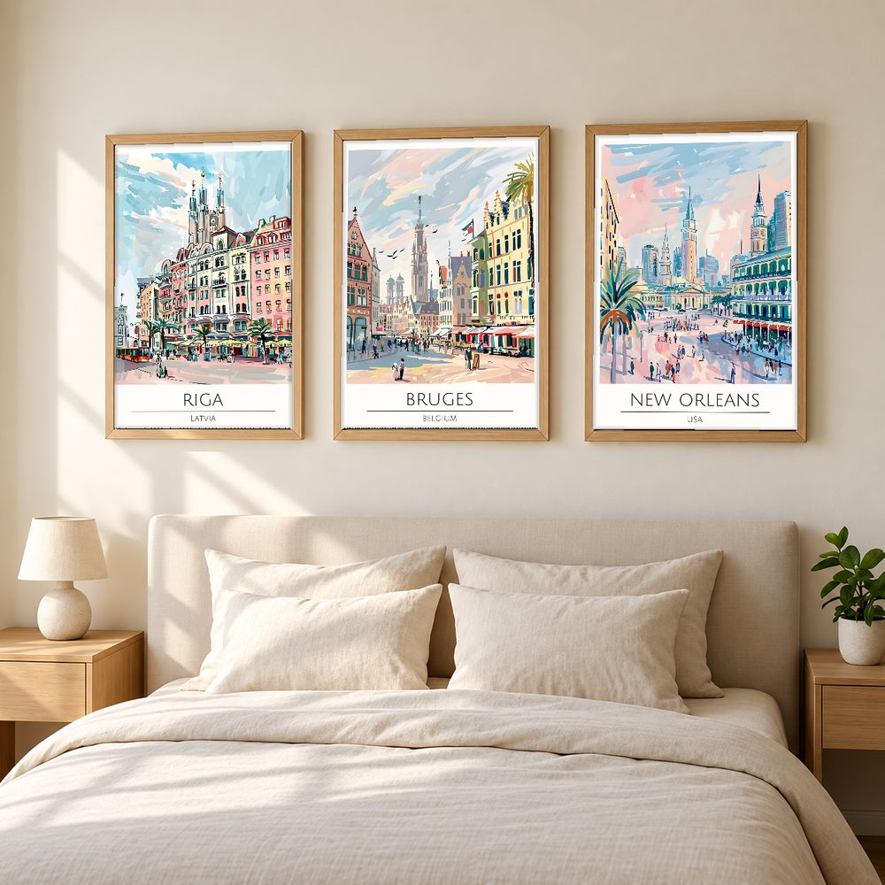 Set de cuadros decorativos que combinan