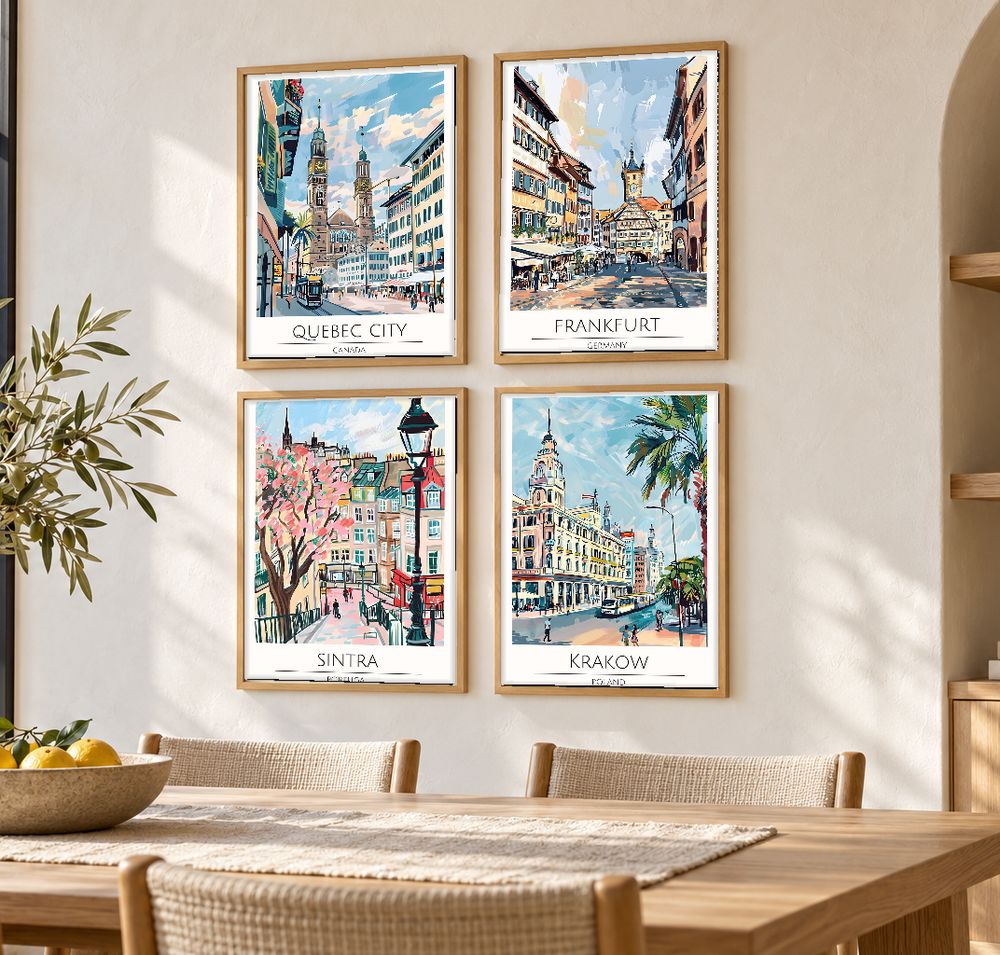 Set de cuadros decorativos que combinan