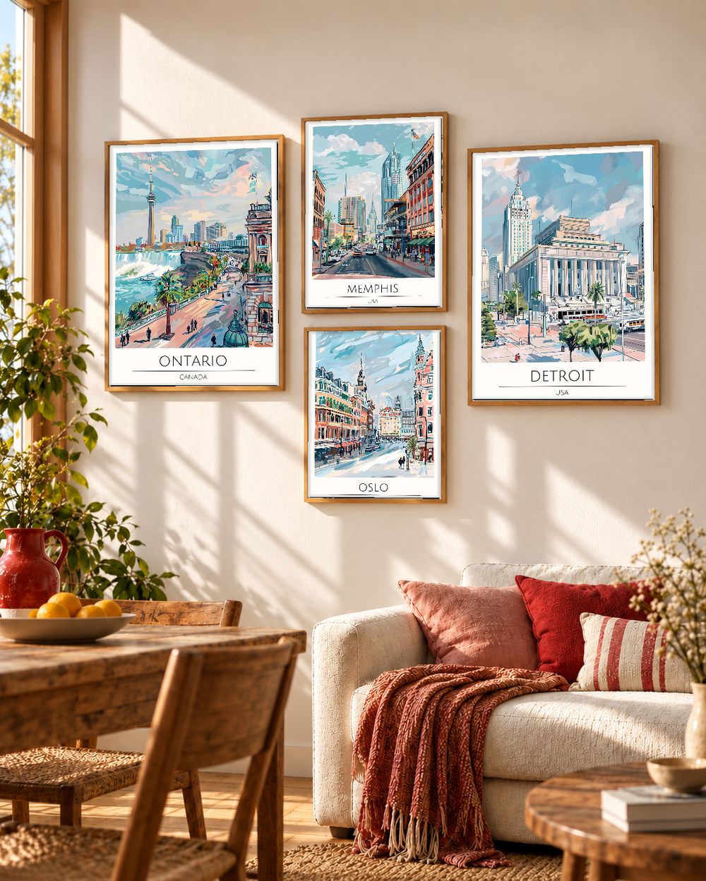 Set de cuadros decorativos que combinan