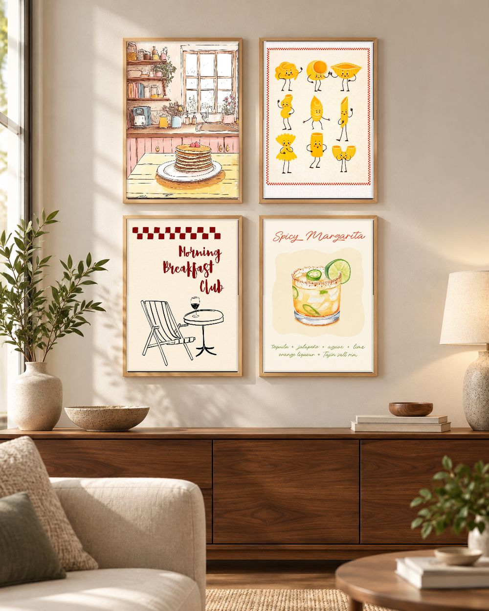 Set de cuadros decorativos que combinan