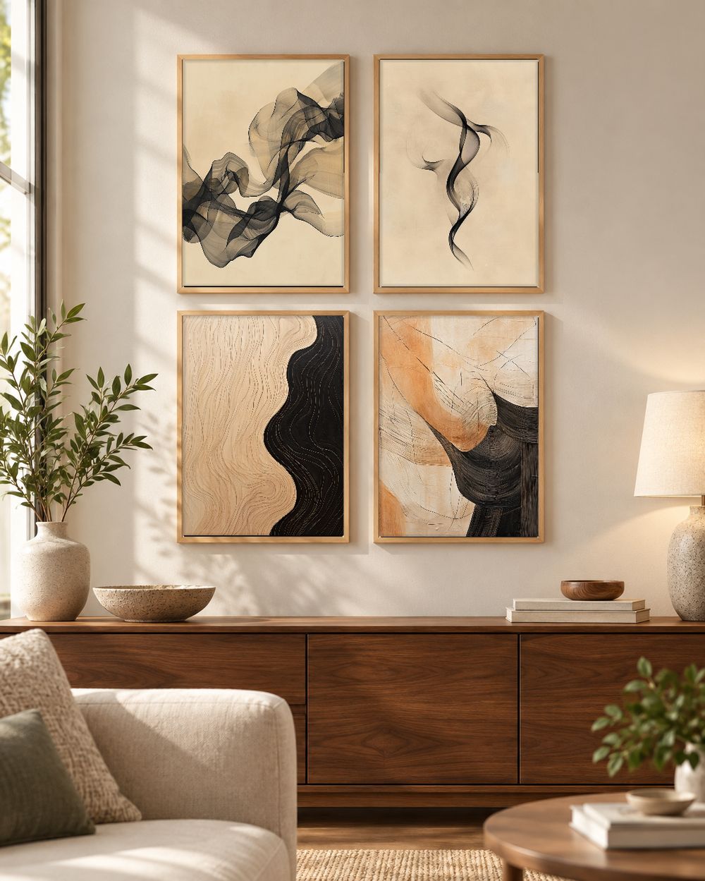 Set de cuadros decorativos que combinan