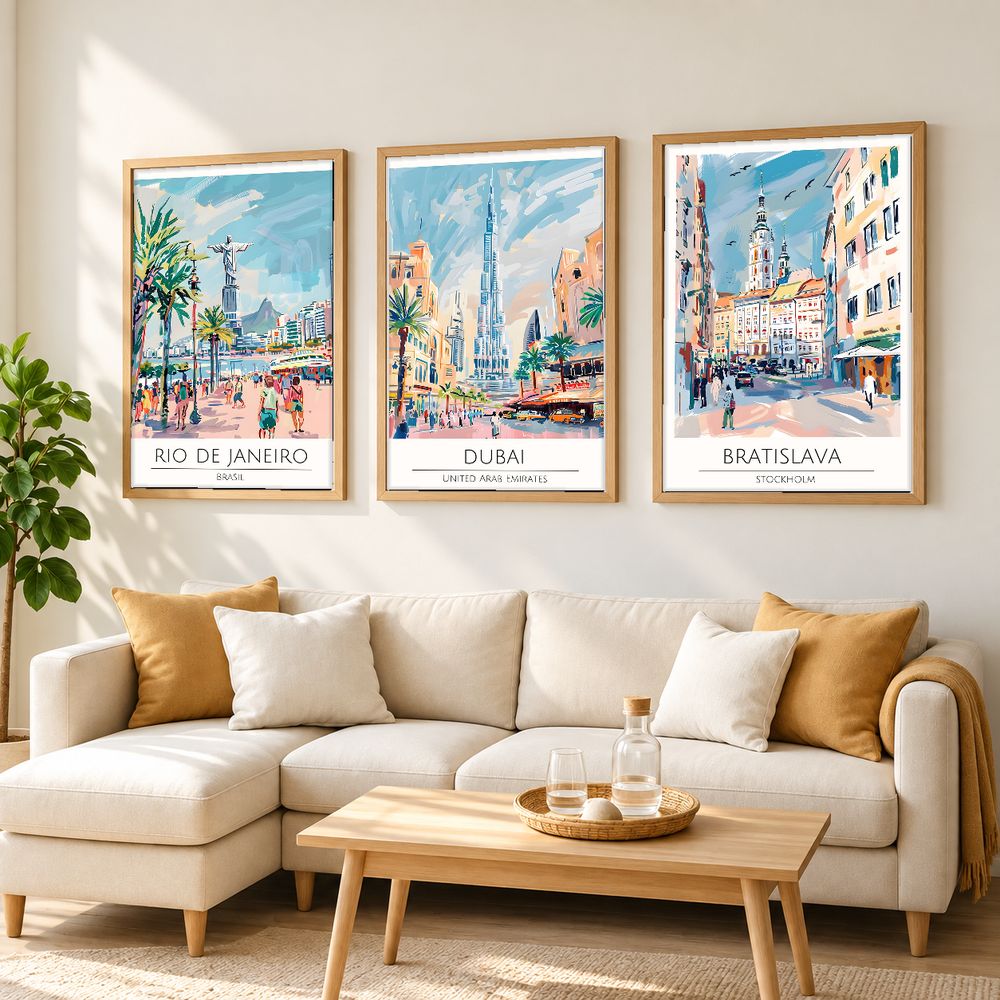 Set de cuadros decorativos que combinan