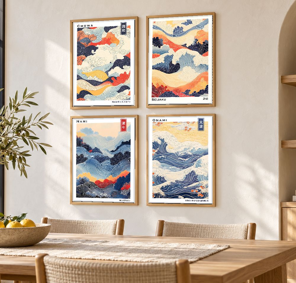 Set de cuadros decorativos que combinan