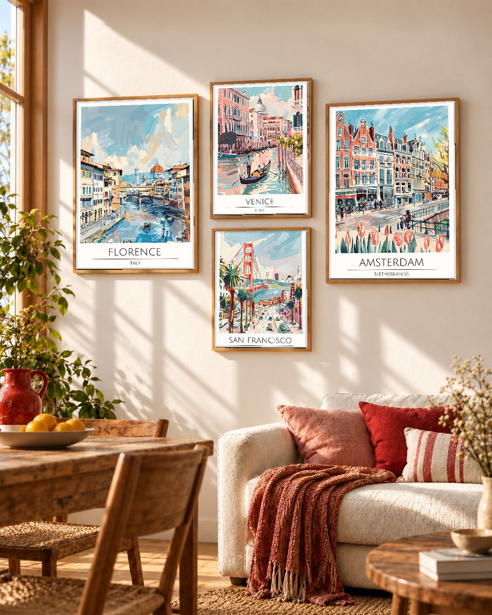 Set de cuadros decorativos que combinan