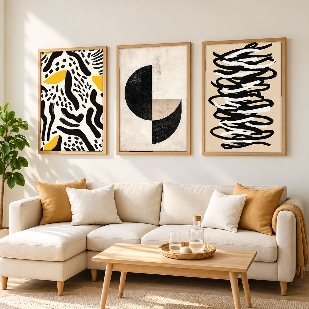 Set de cuadros decorativos que combinan