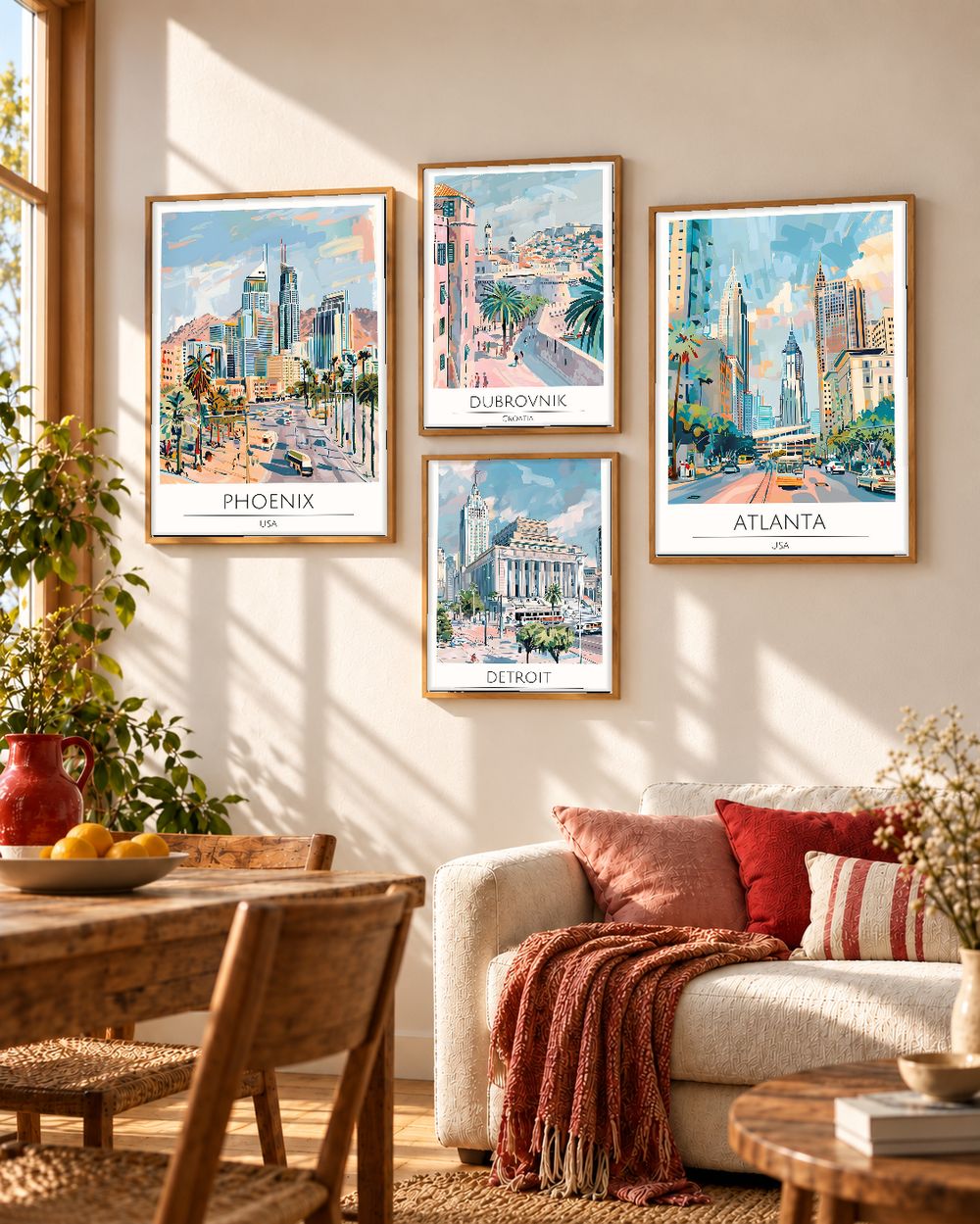 Set de cuadros decorativos que combinan