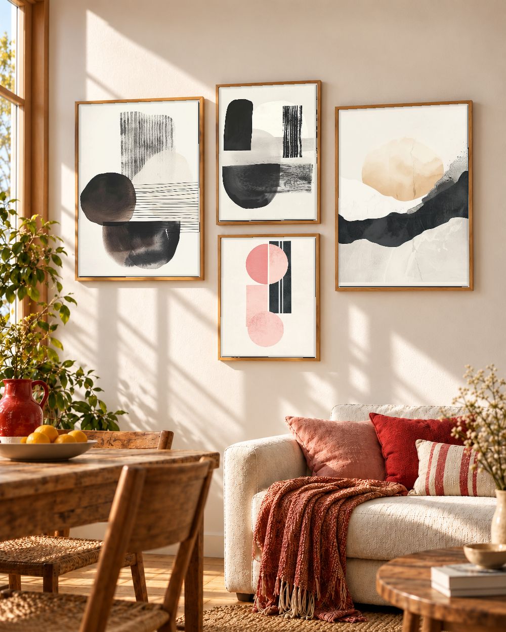 Set de cuadros decorativos que combinan