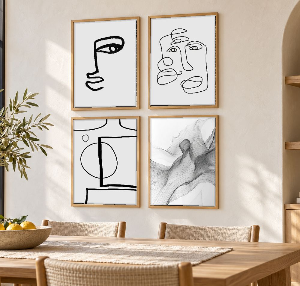 Set de cuadros decorativos que combinan
