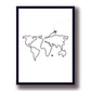 Cuadro Decorativo Mapa Mundi, Mapa del Mundo, Travel, Viajes
